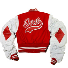 D1 Varsity Ruffle Bomber Red