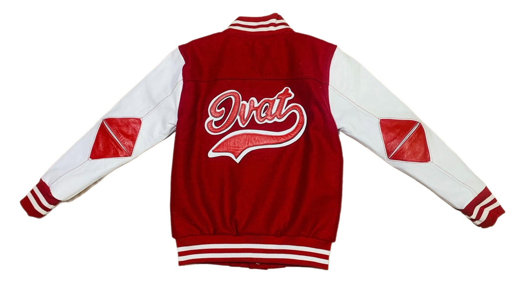 Teen/Young Adult D1 Varsity Bomber Red