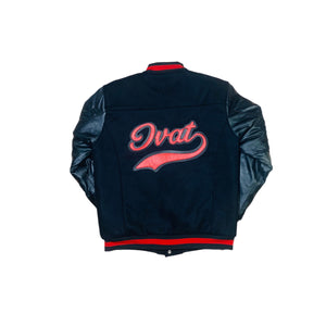 Kid D1 Varsity Bomber Black/Red