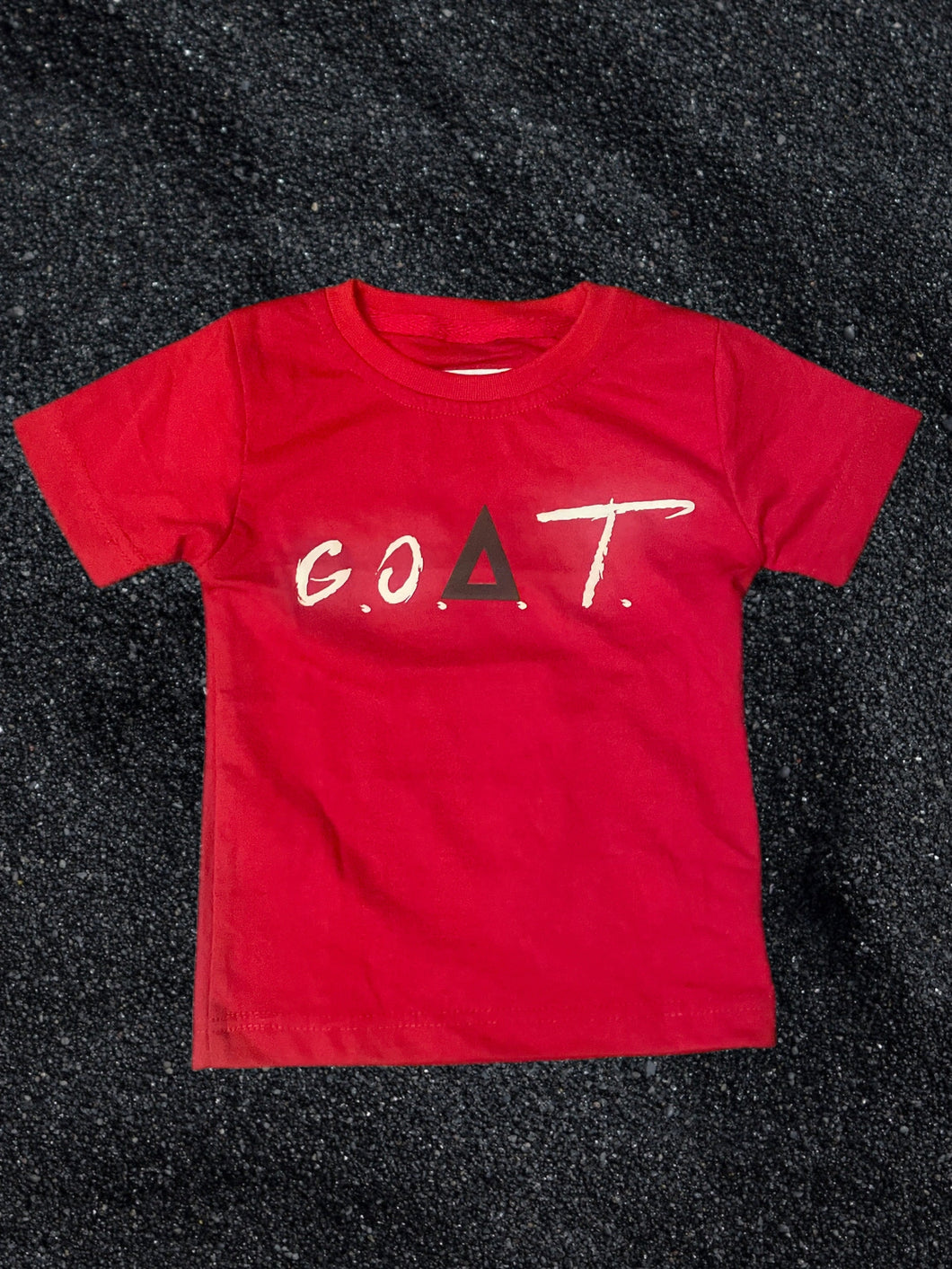 Youth Red Serious G.O.A.T. Tee